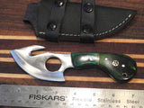 Hand Forged Hand Made AUS-8 Steel Knife W/Gut Hook TS 8