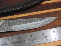 Hand Forged Hand Made Custom Modern Contemporary Damascus Knife #1-24
