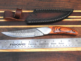 Hand Forged Hand Made Custom Modern Contemporary Damascus Knife #2-24