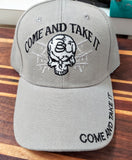 Skull Embroidered Come And Take It Cap