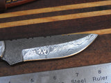 Hand Forged Hand Made Custom Victorian Era Damascus Knife #3-24
