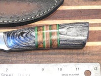 Hand Forged Hand Made Custom Hunters Damascus Knife #5606