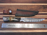 Hand Forged Hand Made Custom Hunters Damascus Knife #5606