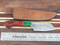 Hand Forged Hand Made Damascus Camping Chopping Knife #5673