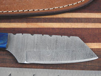 Hand Forged Hand Made Damascus Camping Chopping Knife #5679