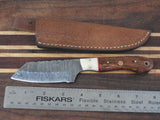 Hand Forged Hand Made Damascus Camping Chopping Knife #5682