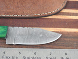 Handmade Hand Forged Damascus Drop Point Skinner Knife. #5704