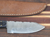 Handmade Hand Forged Damascus Skinner Knife. # 5707
