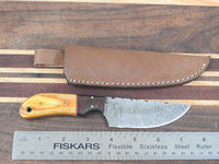 Handmade Hand Forged Damascus Skinner Knife. # 5713