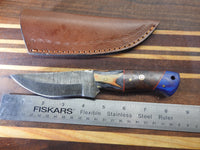 Handmade Hand Forged Damascus Multi-Purpose Knife Big Hand Bolsters. D129