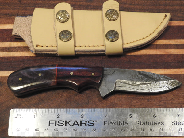 Handmade Hand Forged Damascus Skinner Knife. D147