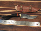 Hand Forged Damascus Twisted Rams Horn Bowie Knife. D143