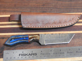 Hand Forged Damascus  Tanto Skinner Knife. D156