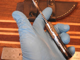 Hand Forged Hand Made AUS-8 Steel Knife W/Gut Hook TS 9