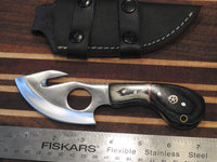Hand Forged Hand Made AUS-8 Steel Knife W/Gut Hook TS 9
